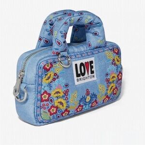 Brighton Love Blue Floral Mini Crossbody NWT